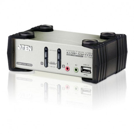 Aten CS1732B 2-Port PS2-USB VGA Audio KVMP Switch with OSD