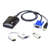 Aten CV211CP Laptop USB KVM Console Crash Cart Adapter IT Kit